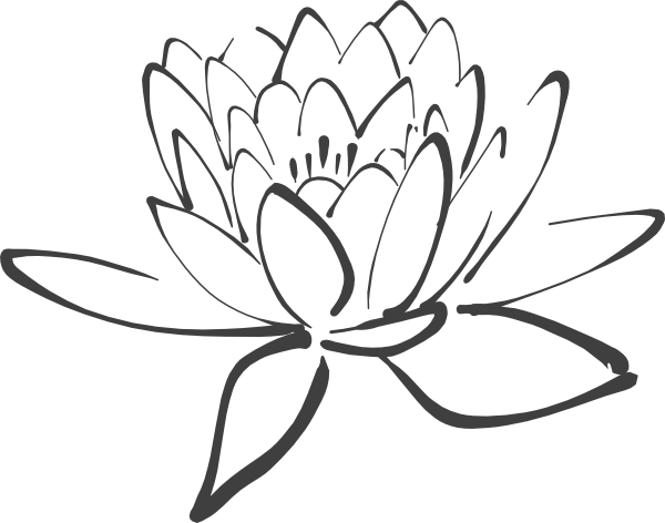 Lotus Flower Outline - ClipArt Best