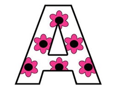 hot pink ZEBRA ALPHABET LETTER girl wall decals kids room childrens s…