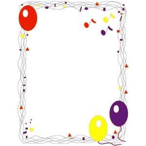 Balloon Designs Pictures: Balloon Borders Clipart