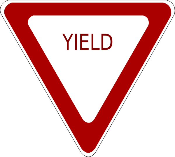 Yield Sign Clip Art - vector clip art online, royalty ...