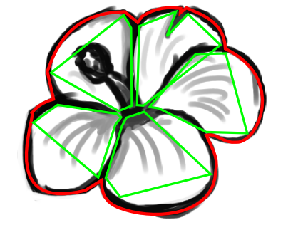 Illustrate A Reddish Pink Hibiscus Flower Using Inkscape | KalaaLog