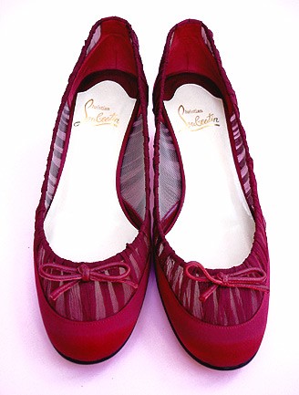 Posh Vintage POSH Nouveau CHRISTIAN LOUBOTIN BALLET SLIPPERS ...