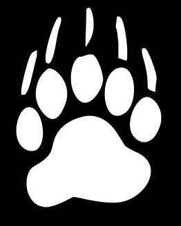 Bear Paw Vinyl Hunting Decal, Hunting Decals, Fishing Decals ...
