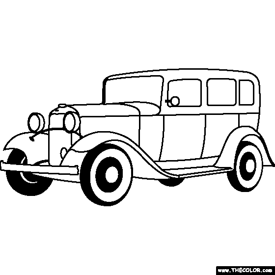 1920s Cars Model T Clipart