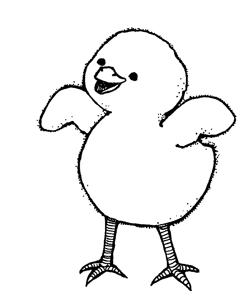 Chicken Clipart Black And White - Free Clipart Images