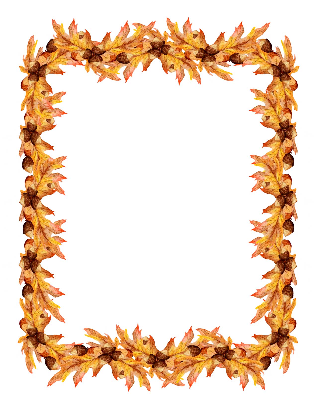Fall Leaves Border Clipart - Free Clipart Images