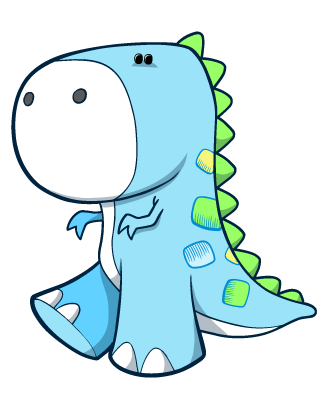 Green Cartoon Dinosaur