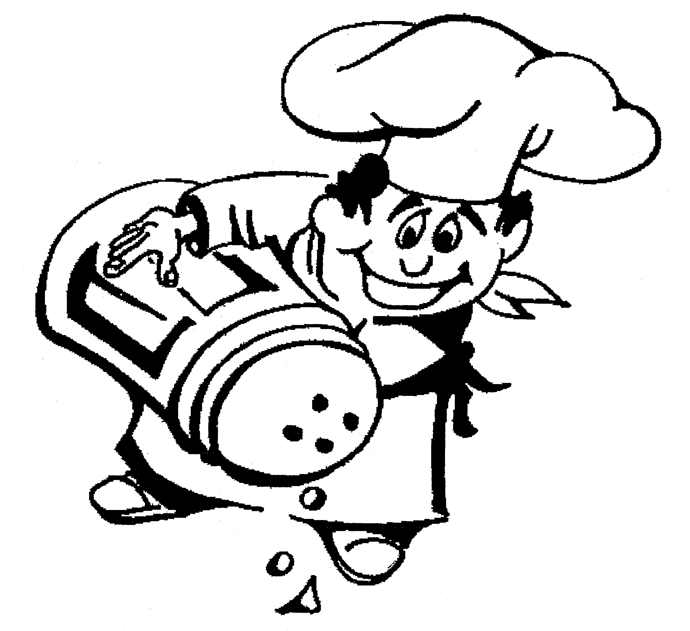 CHEF,CARTOON HOLDS SPICE SHAKER logo