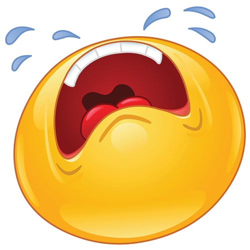 Wailing Smiley - Facebook Symbols and Chat Emoticons