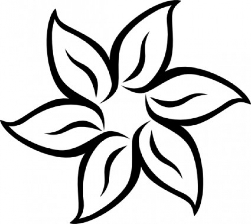 Flower black and white flowers clipart black and white free images ...