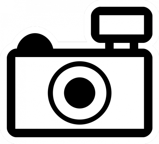 Einfache Foto Kamera Gliederung Symbol Vektor-illustration ...