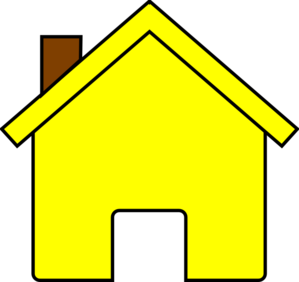 Yellow House clip art - vector - Free Clipart Images