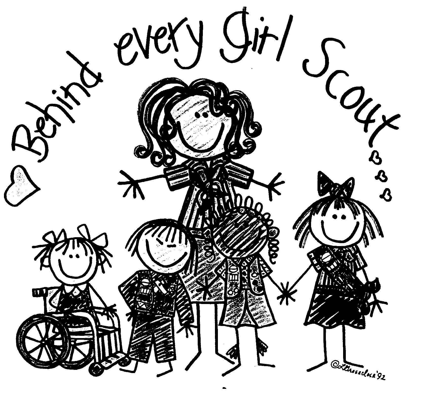 Girl Scout clip art | Daisy Scouts, Girl Scouts and Clip…