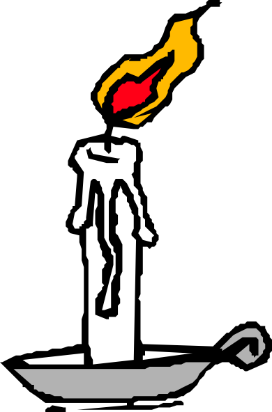 Burning Candle clip art Free Vector