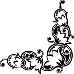 Flower Corner Borders 1 Decals