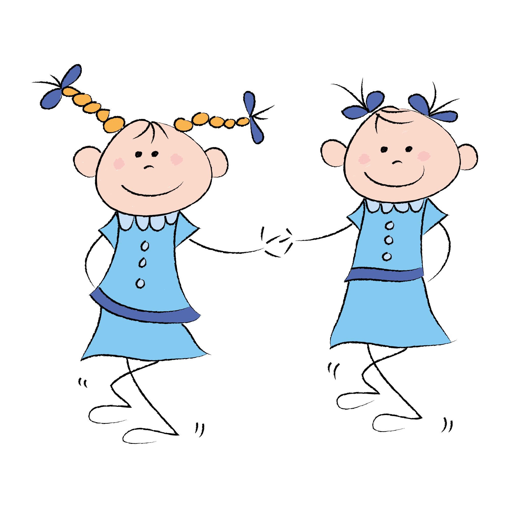 dancing girls cartoon