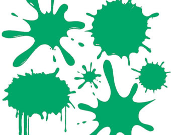Paint splat decal | Etsy