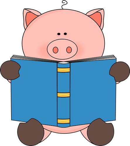 Cute reading clipart