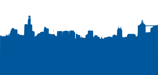 Blue Cityscapes Vector Skyscrapers Building
