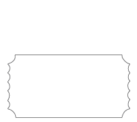 Custom shaped 3.375" x 1.75" Ticket Stub Shaped Card pricing ...