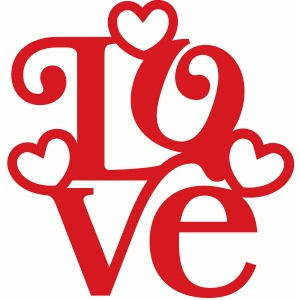 Silhouette Design Store - View Design #40935: love stack hearts