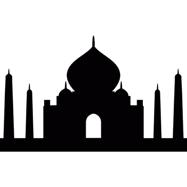 Taj Mahal in India Icons | Free Download