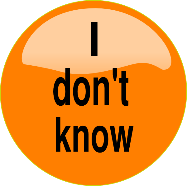 Don T Know Clip Art - vector clip art online, royalty ...