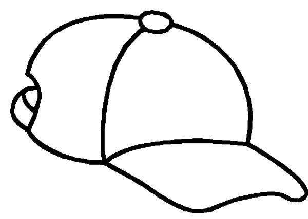 baseball cap coloring page baseball coloring page free coloring ...