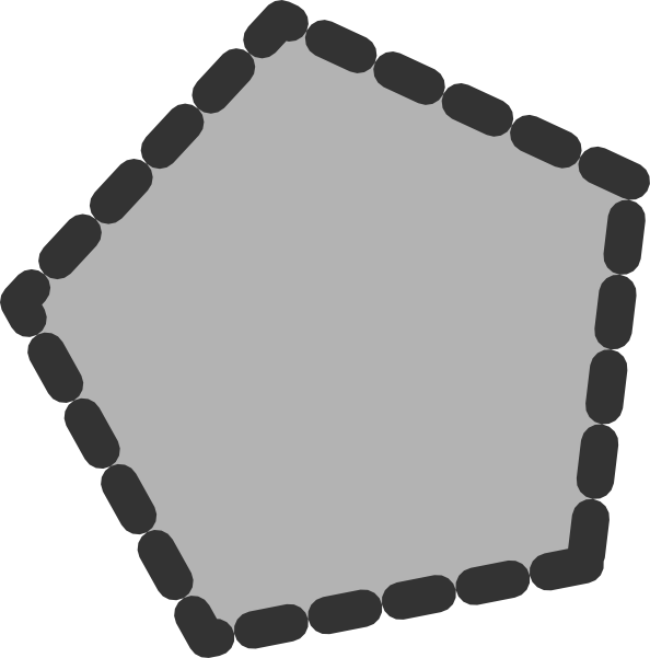 Polygon With Dotted Line Clip Art - vector clip art ...