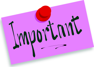 Important announcement clipart