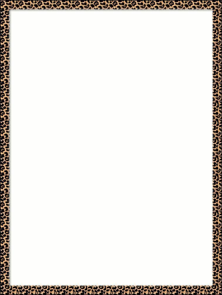 Pimped Leopard Skin Border Outline Page Page Frames More Frames ...