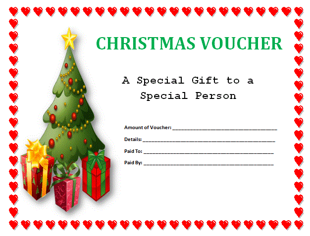Free Printable Blank Gift Certificate Template with Simple Design ...
