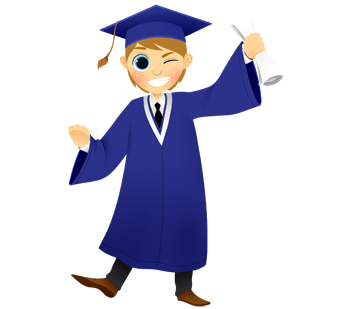 Graduation girl clipart