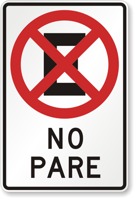 Bilingual Parking Signs | Spanish Parking Signs