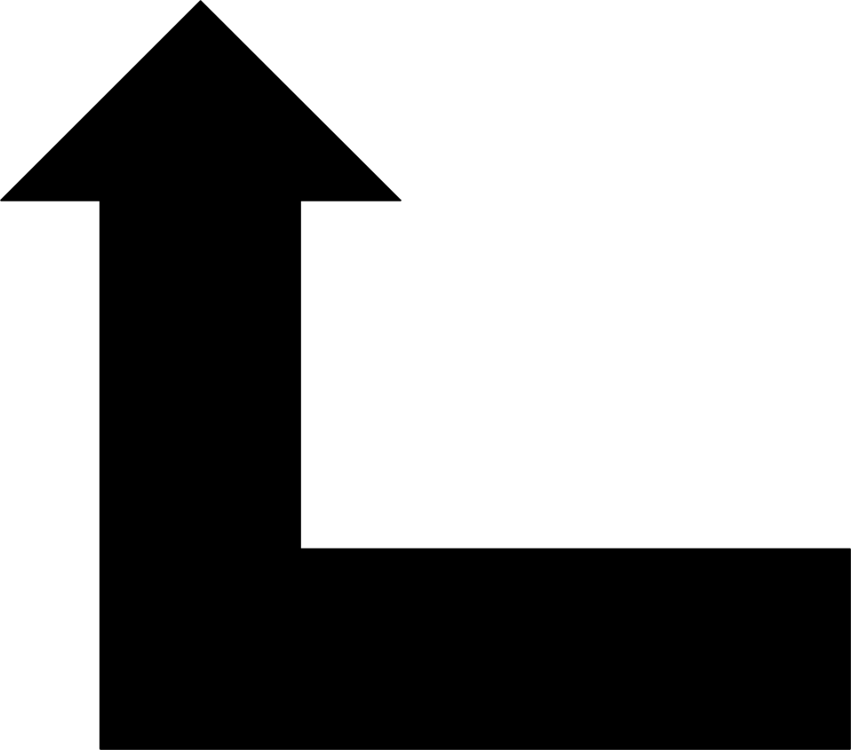 Arrow Black | Free Stock Photo | Illustration of a black left up ...