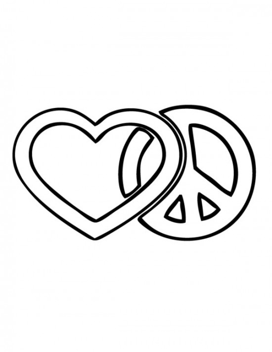 Free Printable Peace Sign Coloring Pages / All About Free Coloring ...