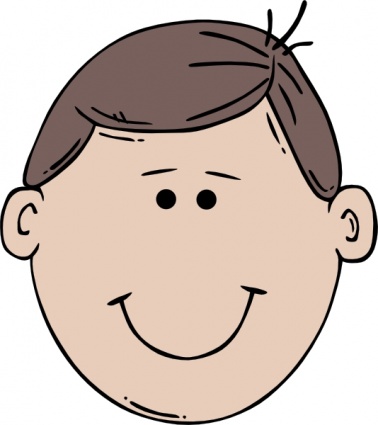 Man Face World Label clip art vector, free vectors