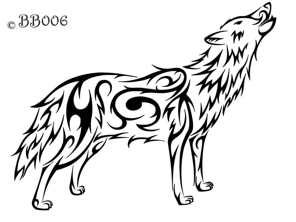 How To Draw A Wolf Howling - ClipArt Best