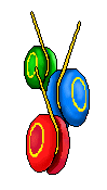 Yo-Yo Clip Art - Free Yo-Yo Clip Art - Three Yo-Yos Clip Art - Toy ...
