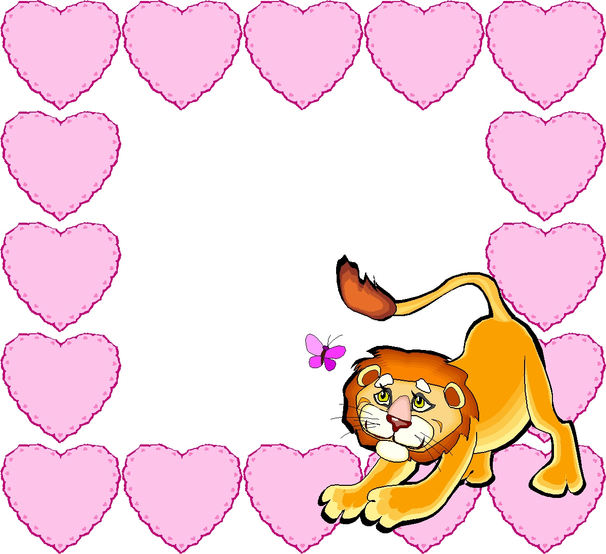 Christian Images In My Treasure Box: Animal Heart Frames