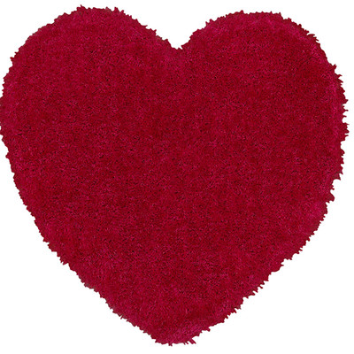 LR Resources Senses Shag Pink Heart Kids Rug | Wayfair
