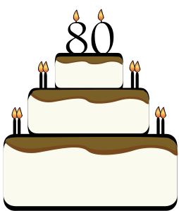 80th Birthday Borders Clipart