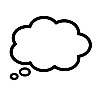 Thought-bubble icons
