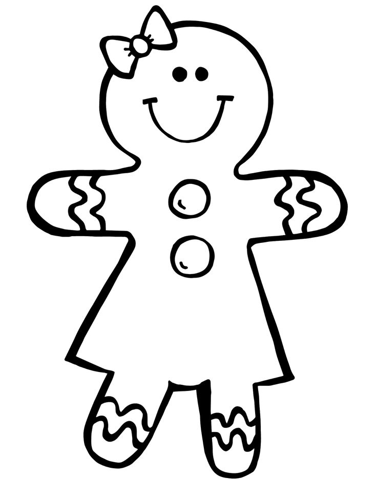 Gingerbread Man Template ...
