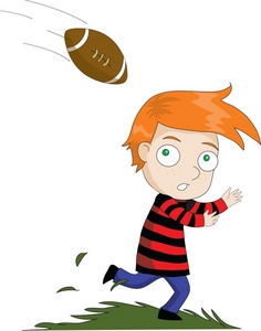 Playing Football Clipart