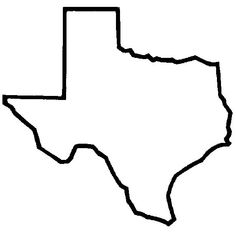 Texas Outline Blue - ClipArt Best