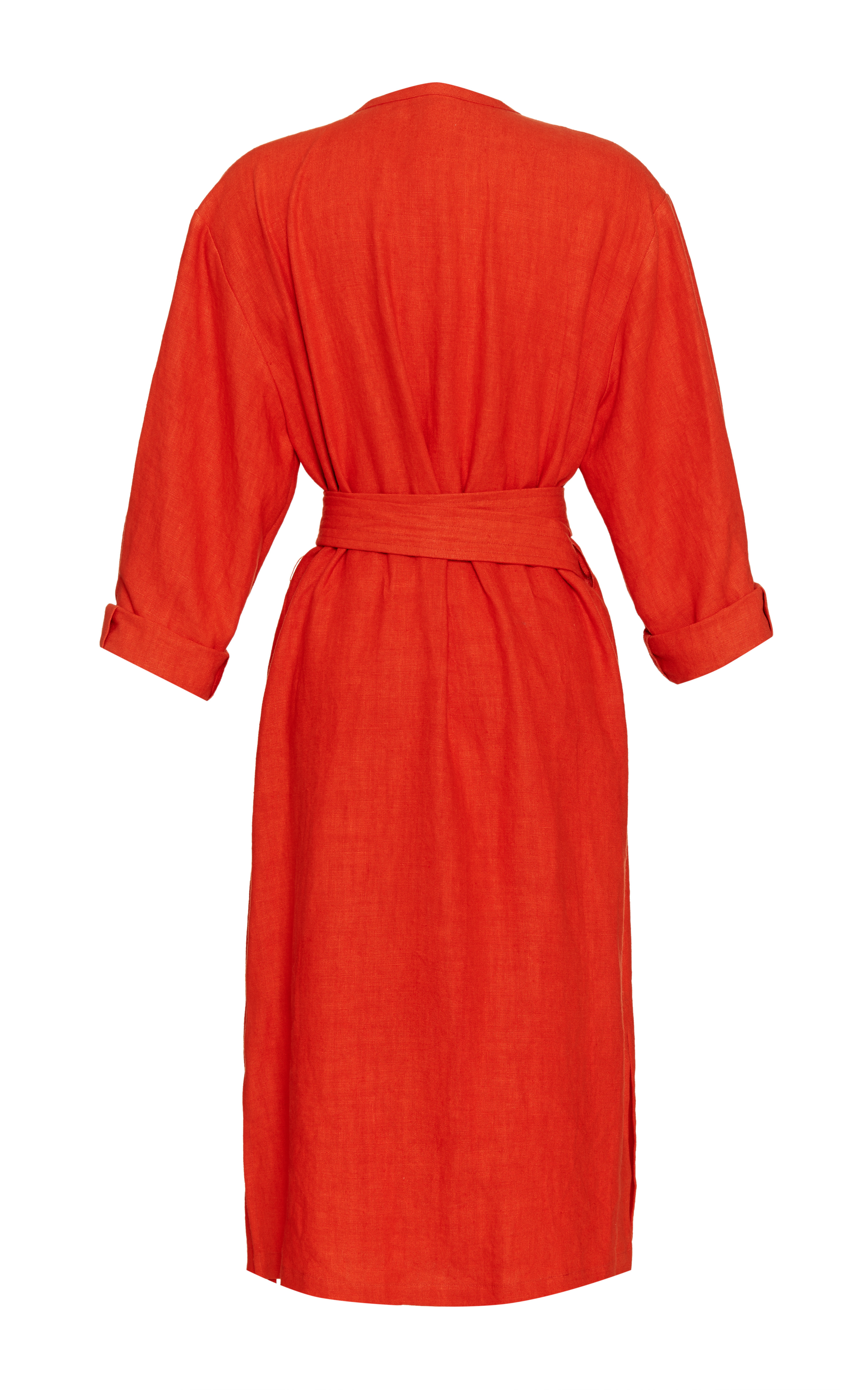 Apiece apart Amorgos Wrap Dress in Santorini Red in Red | Lyst