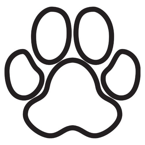 Dog Paw Print Template - ClipArt Best