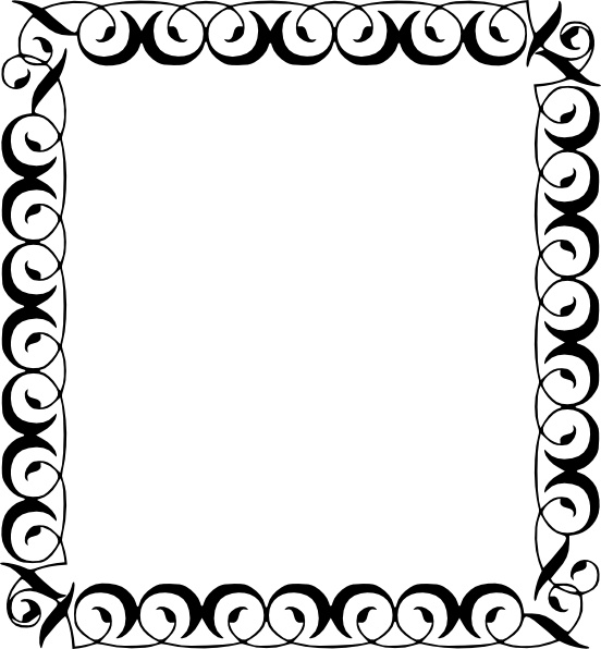 Free decorative border clip art