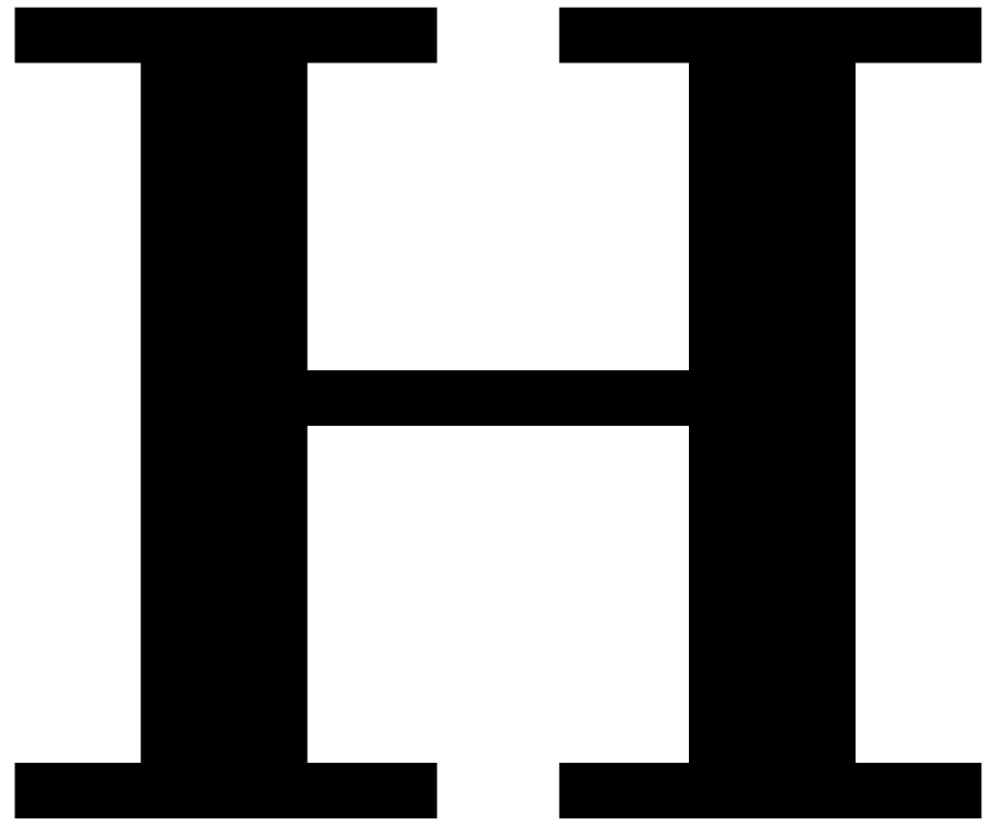 Letter h clipart free